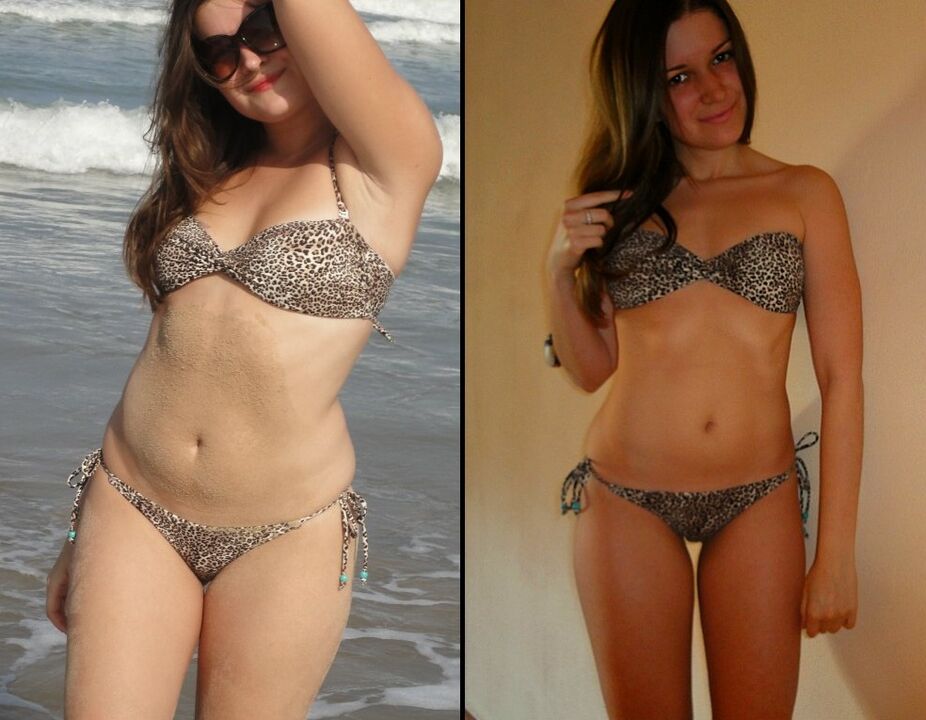 pictures before and after a diet with eggs